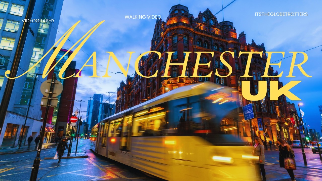 Cold Morning Walk In Manchester | Pure Winter Atmosphere (NO MUSIC)