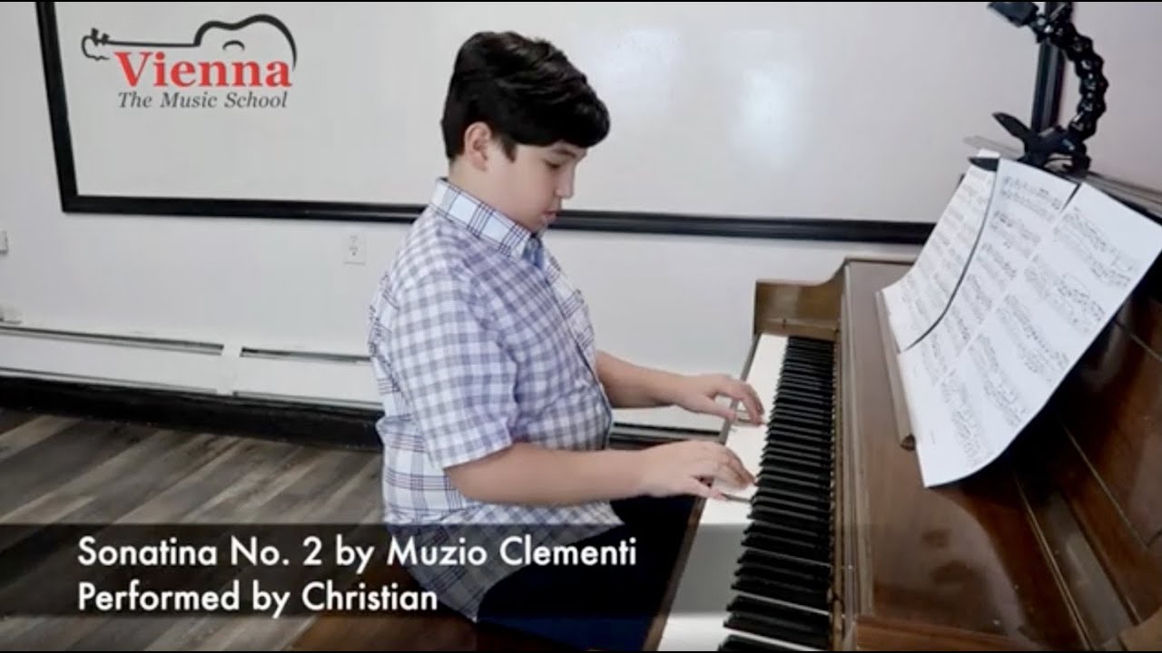 Sonatina No  2 by Muzio Clementi performed by Christian