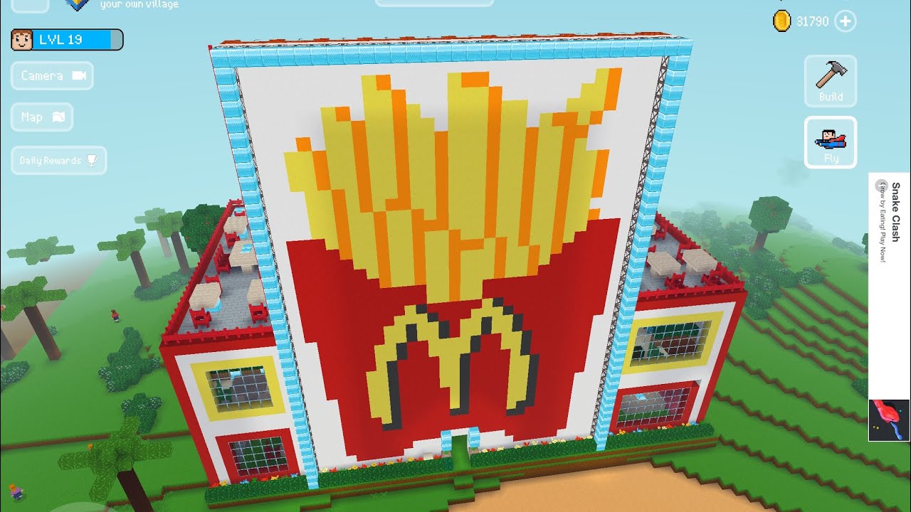 Block craft 3D building simulator HUGE McDonald’s