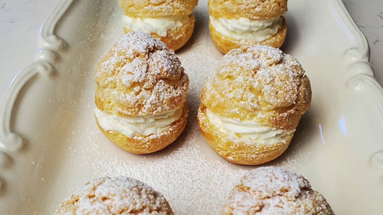 Choux au Craquelin-Crispy Cream Puffs