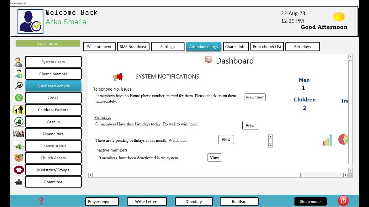 Newest Church Management System in MS Access | VBA
