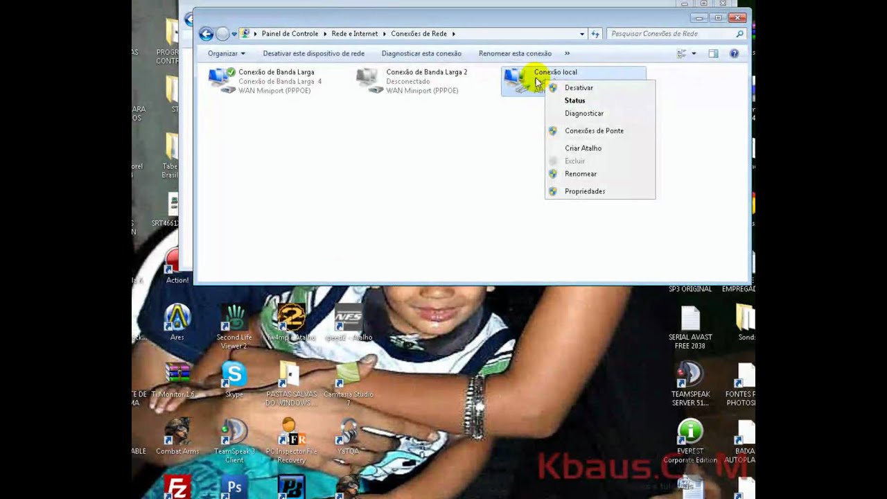 Como colocar ip fixo e abrir portas