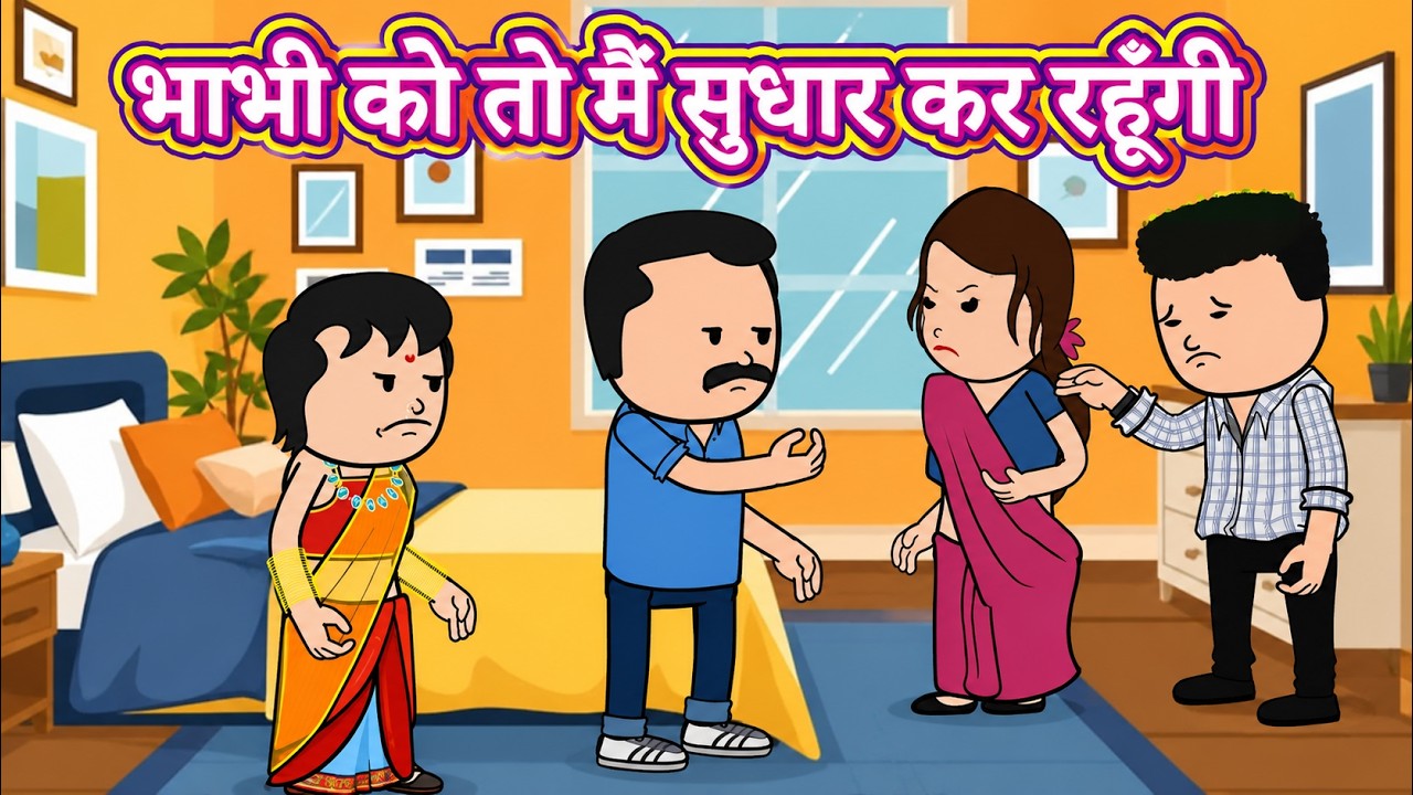 भाभी को तो में सुधार कर रहूंगी |😡😭(ghar ghar ki kahani cartoon me) moral story