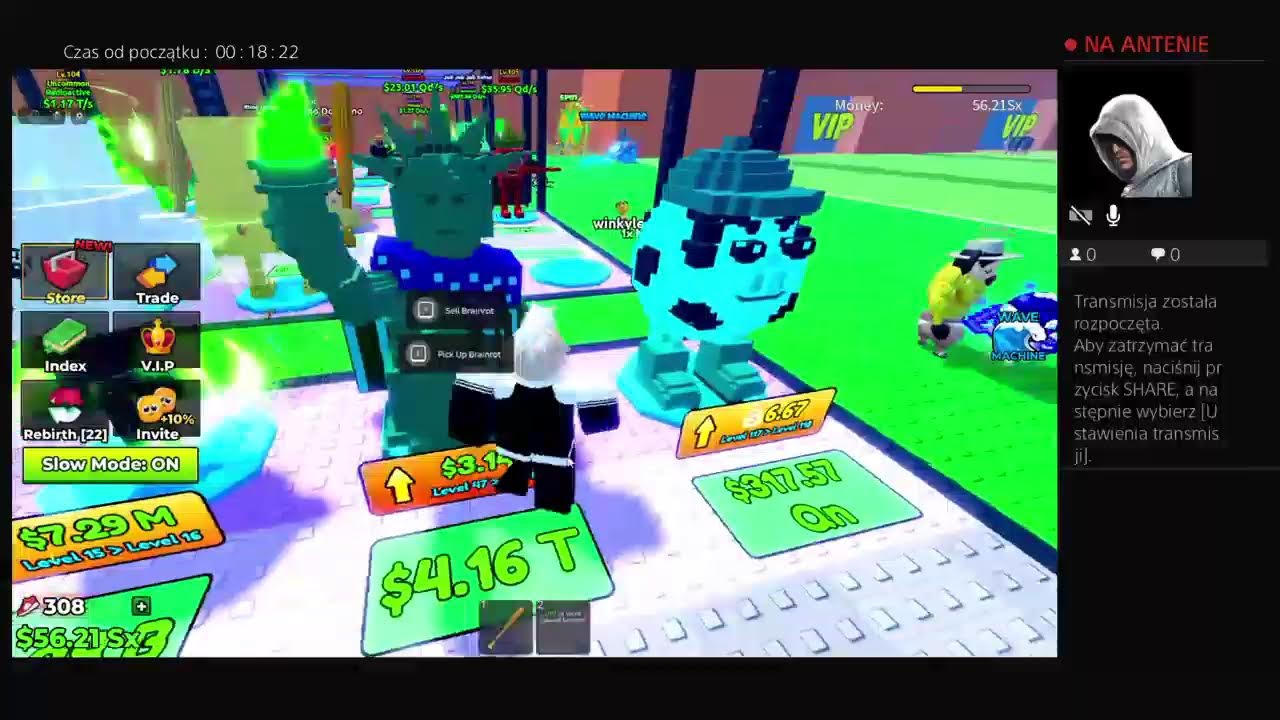 Roblox luźne Granie z widzami