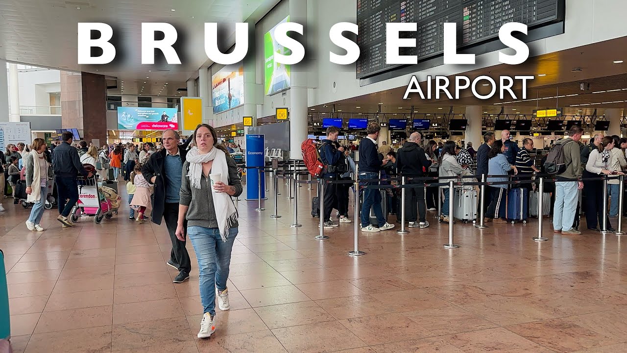 [4K] Brussels Airport ( BRU)|Arrival & Departure Of Brussels Airport | Brussels Airport Walking Tour