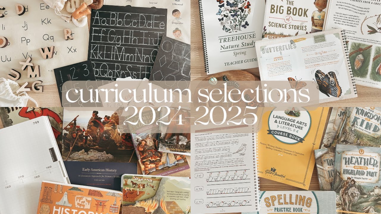 Homeschool Curriculum 24-25 | @TheGoodandtheBeautiful @TreehouseSchoolhouse| 3rd, 2nd, TK
