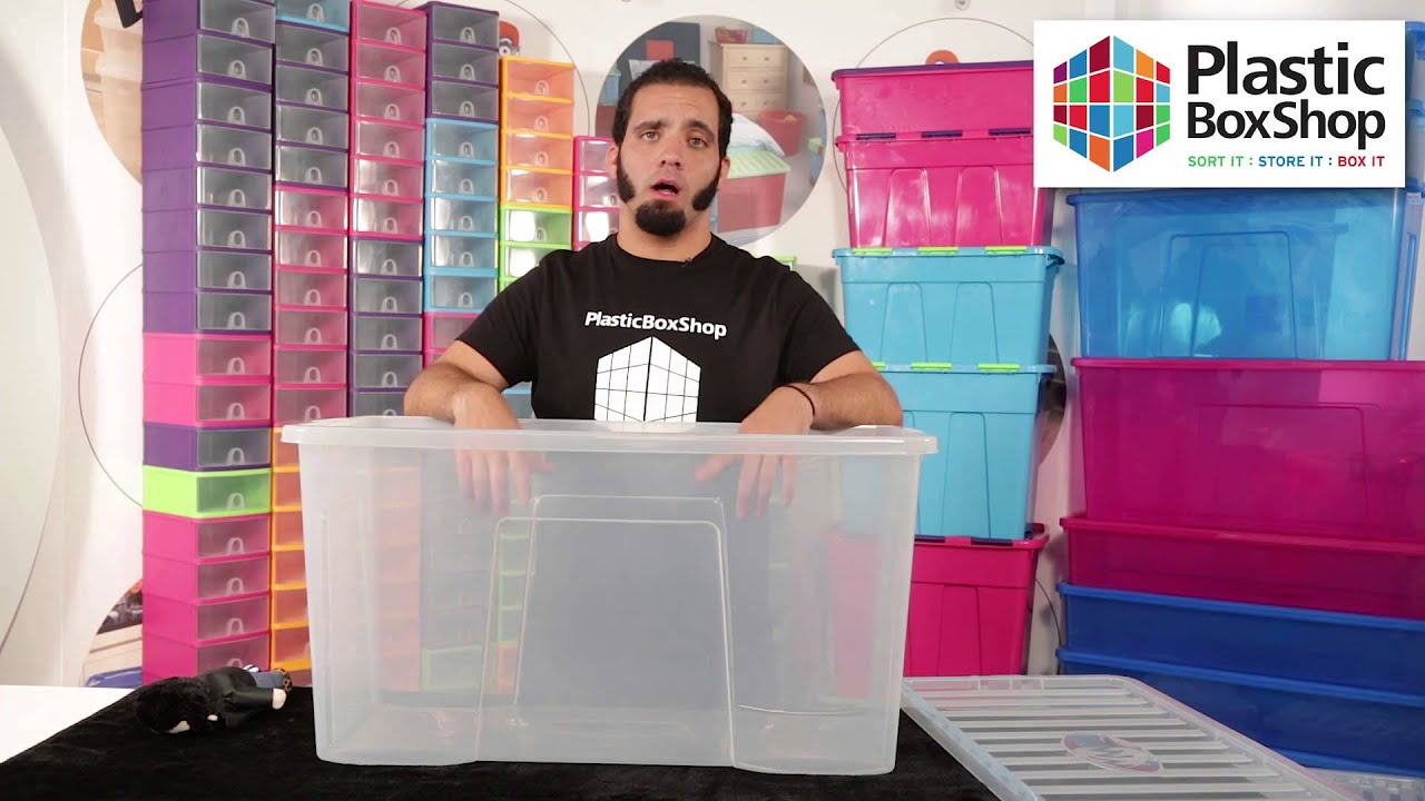 Wham 110lt Crystal Plastic Storage Box