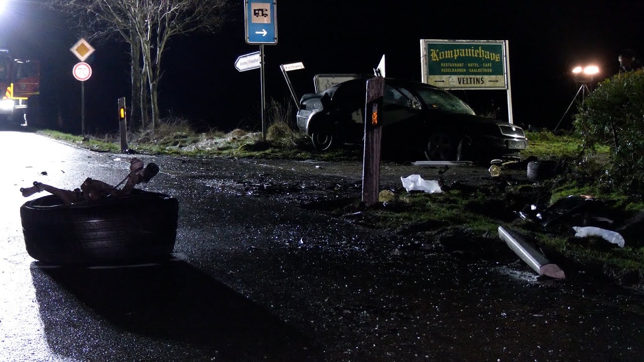 ZWEI TOTE UND ZWEI SCHWERVERLETZTE NACH FRONTALZUSAMMENSTOß AUF K203 IN GROSSHEIDE