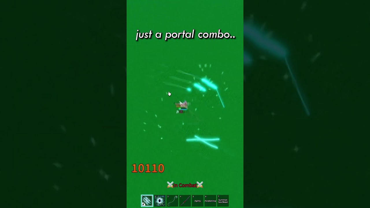 Just a Normal Portal Combo 💀 #bloxfruits #roblox #portal