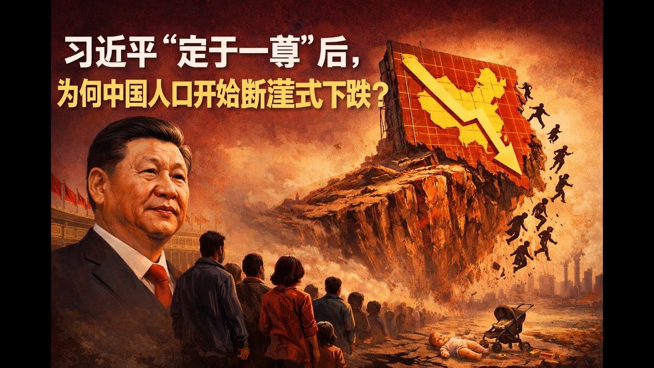 老王来了：习近平“定于一尊”后，为何中国人口开始断崖式下跌？| 巧合还是必然？中国人口拐点，竟然从他“定于一尊”开始！