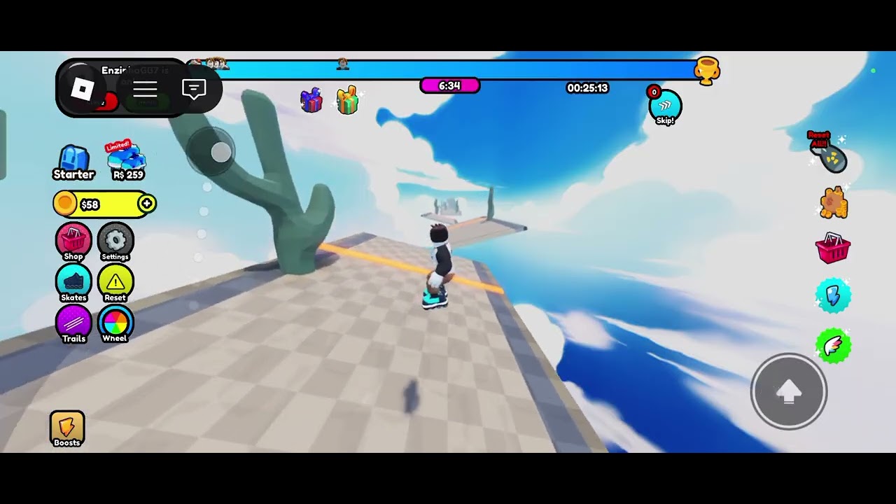 In roblox my first video roller skates please like and subscribe 🙏