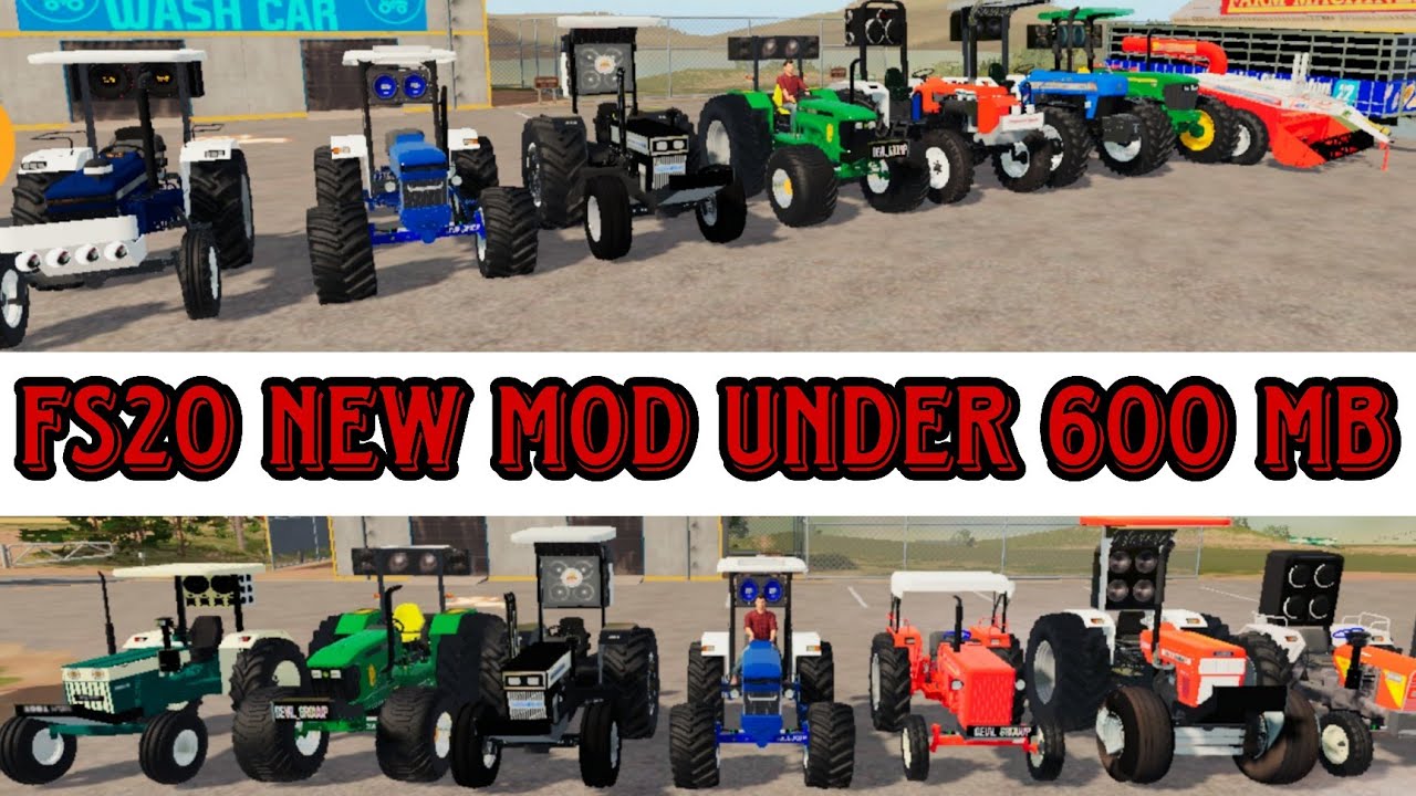 FS 20 INDIAN TRACTOR MOD / fs 20 Indian Tractor 🚜  // fs 20 Punjabi tractor mod
