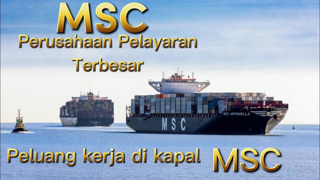 Peluang kerja di kapal MSC / Mediterranean Shipping Company.