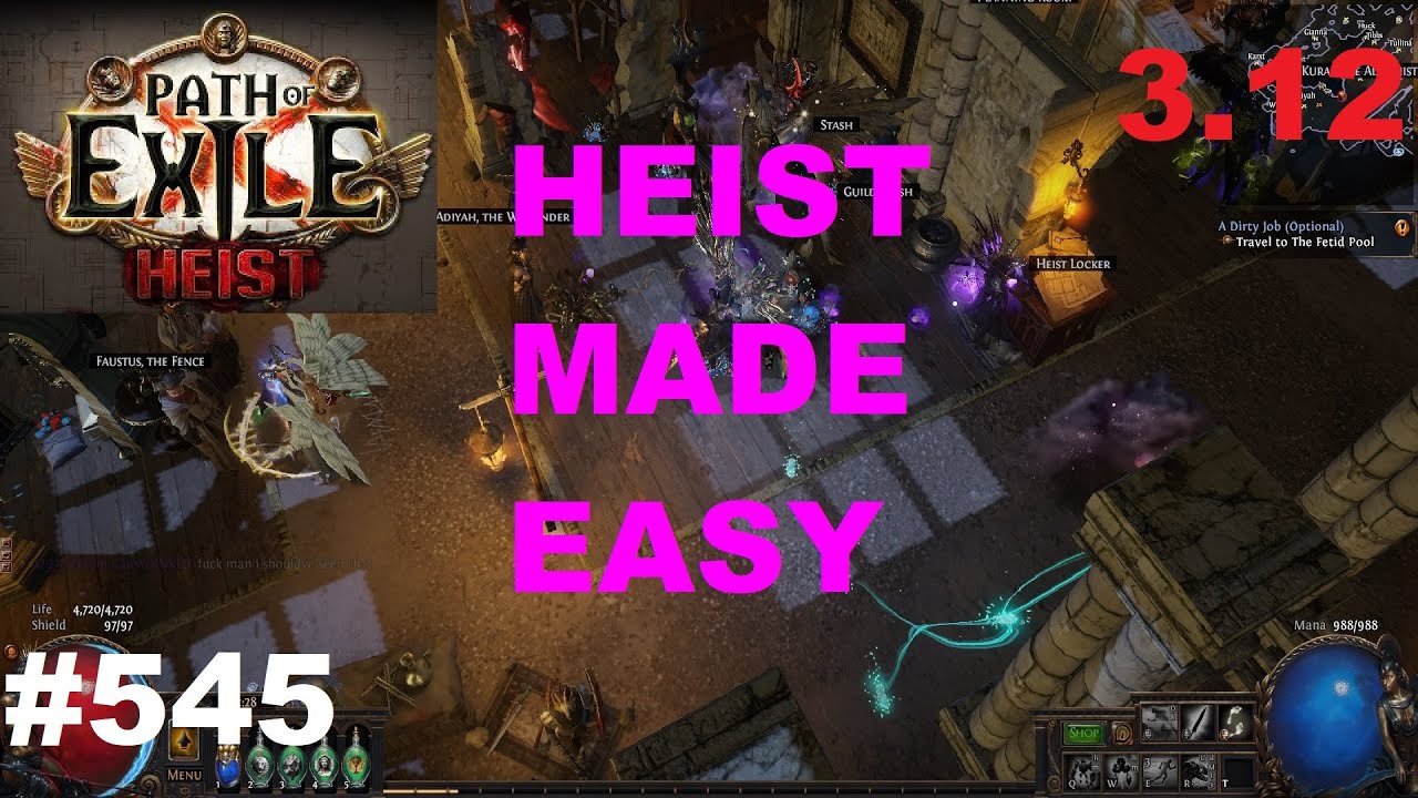 [Path of Exile] Heist Made Easy (Cheat Sheet, Leveling) - 545