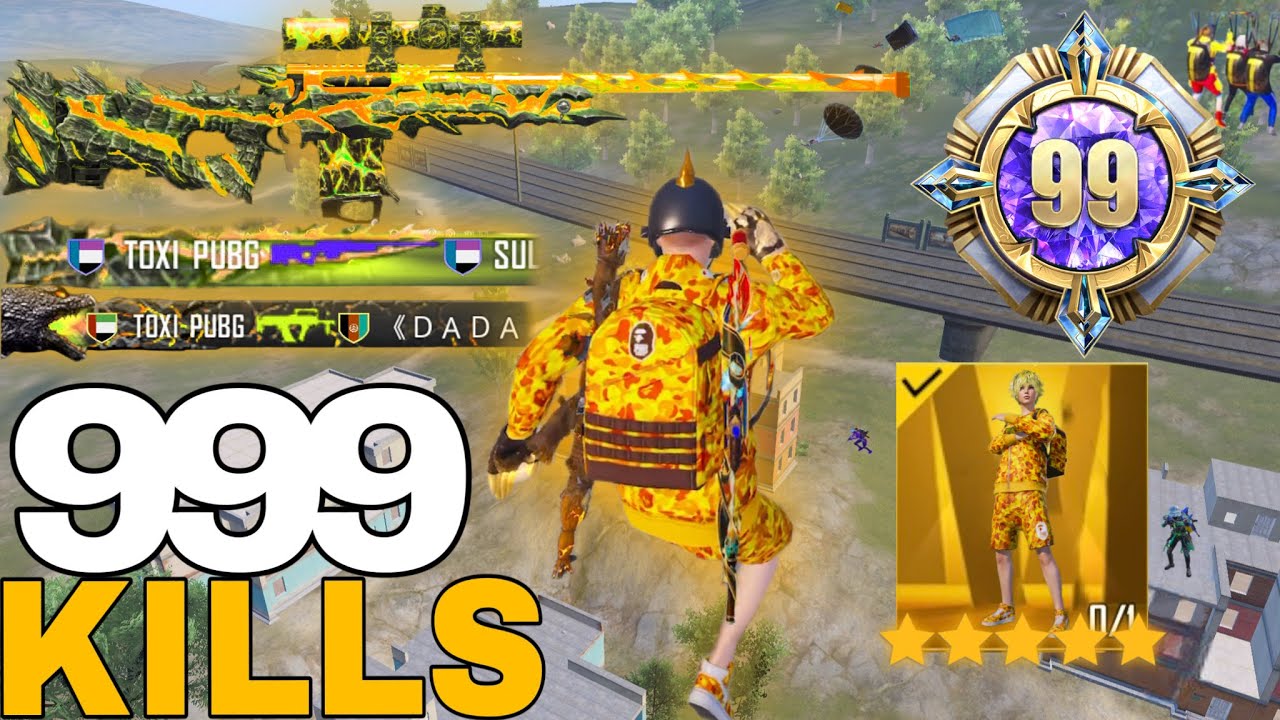 999KILLS?😱CRAZY GAMEPLAY WITH 2 AMW+OUTFIT BABE🔥😍