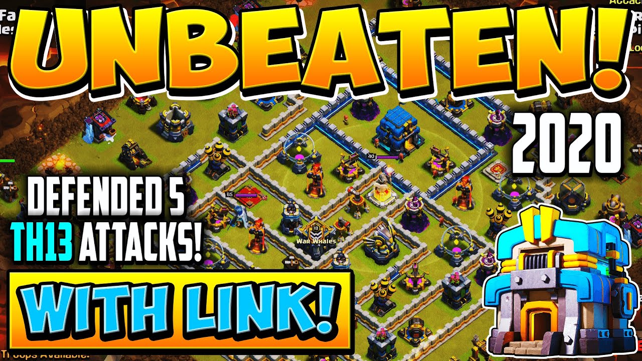 This TH12 War Base DEFENDED 5 TH13 ATTACKS! Best New Town Hall 12 Layout With Copy Link