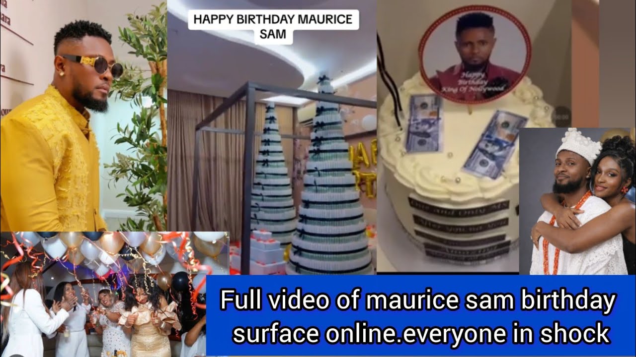 Full video of maurice sam birthday party surface online as he shocked everyone 