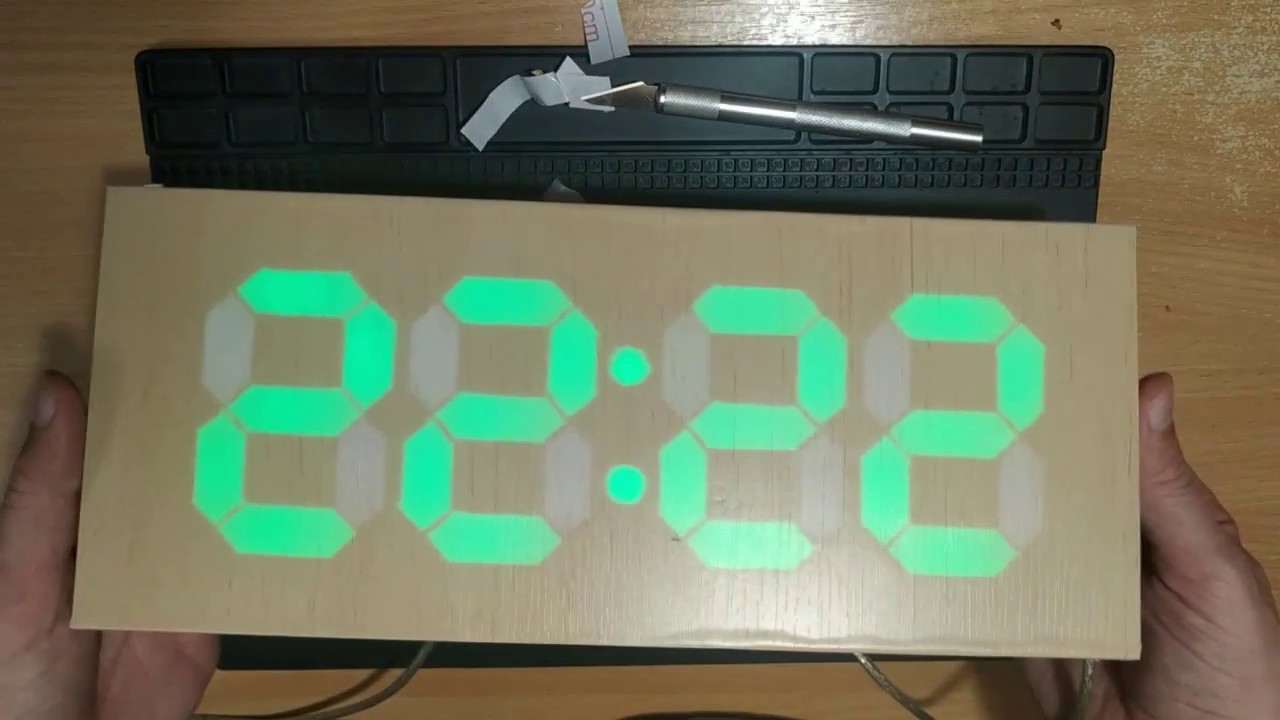 Digital Clock - Arduino Nano, Bluetooth : HC-05, Real time clock: DS3231,  WS2812B, DHT11