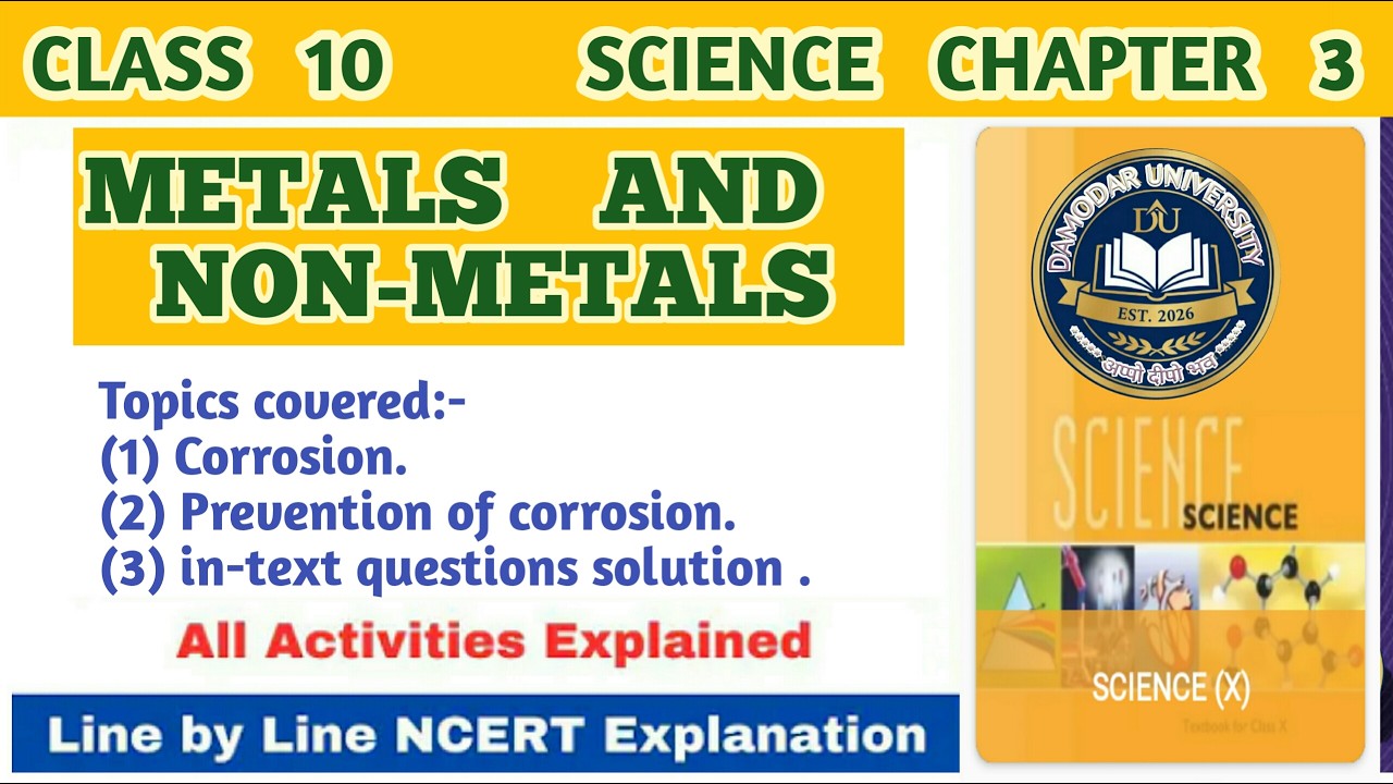 Corrosion/ Prevention of corrosion/in-text questions solution-class 10 science chapter-3