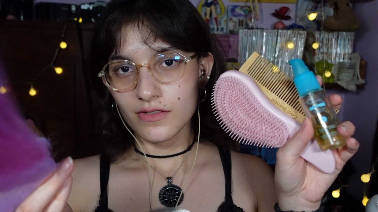ASMR |Te peino y cepillo el cabello mientras platicamos