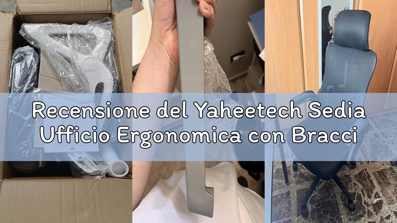 Recensione del Yaheetech Sedia Ufficio Ergonomica con Braccioli Poggiatesta Regolabile Schienale Alt