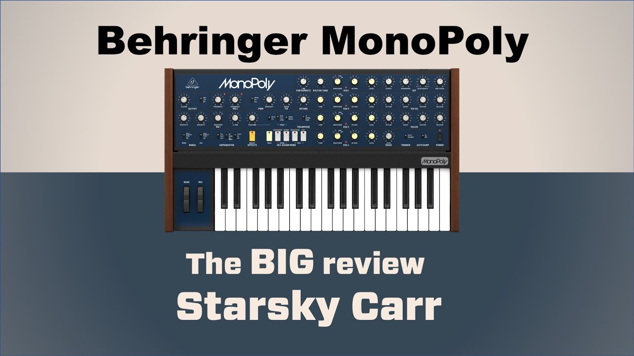 BEHRINGER MonoPoly: unboxing initial review and first impressions