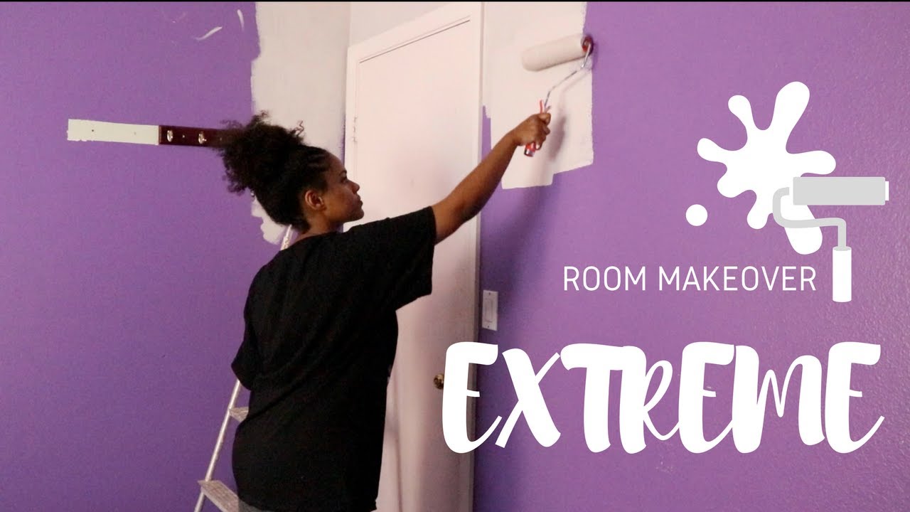 VERY EXTREME bedroom makeover | from BRIGHT purple to COTTON grey | Mary Fasil