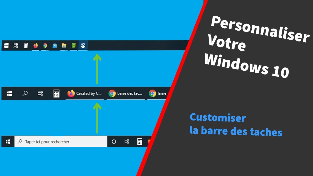 Comment personnaliser la barre des taches de Windows 10