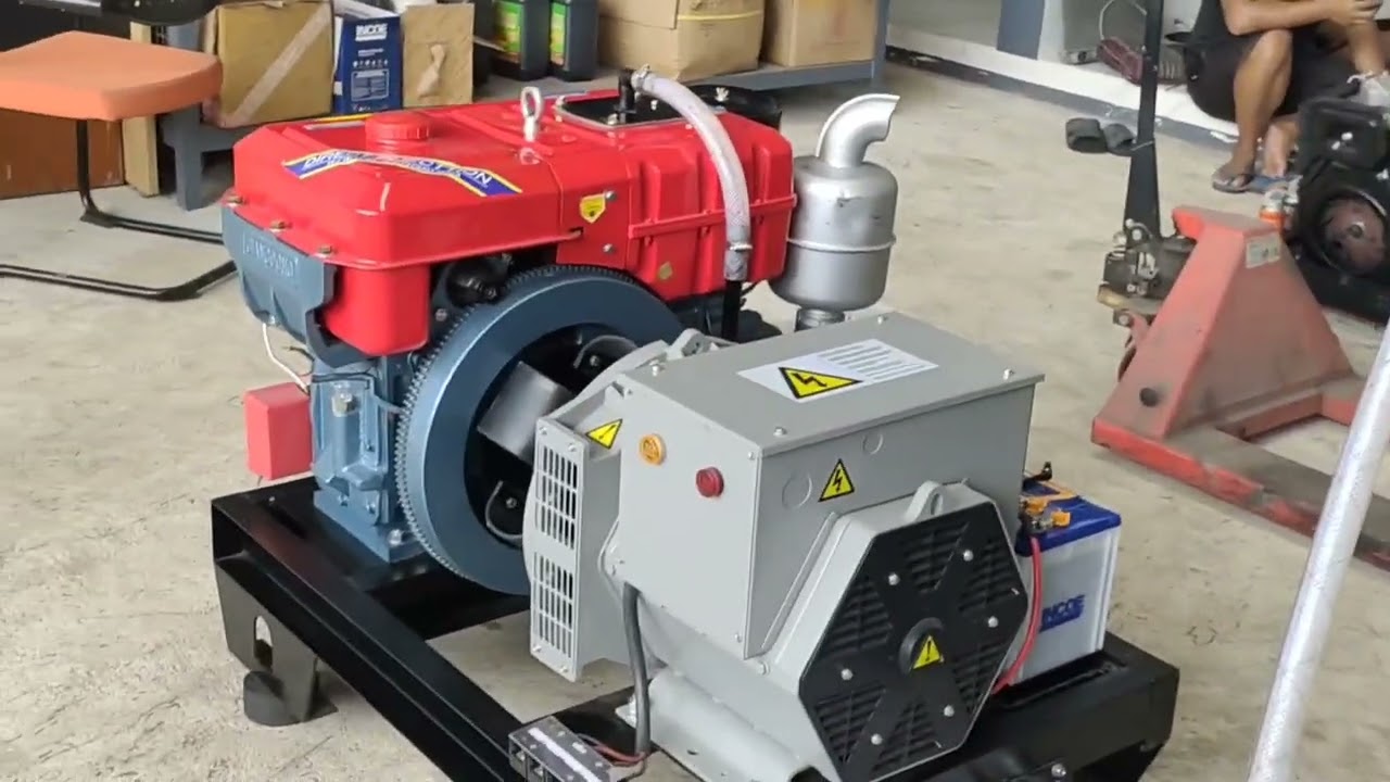 GENSET DIESEL MUNGIL RAMPING, PEMBANGKIT SUMER SIBEL 10HP MANTAP.