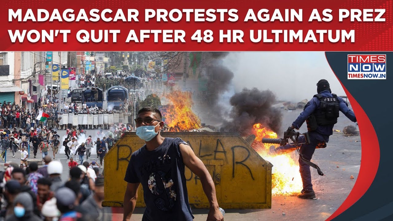 Madagascar Clashes: Gen Z Protesters Back In Streets As President Won't Quit After 48 Hr Ultimatum