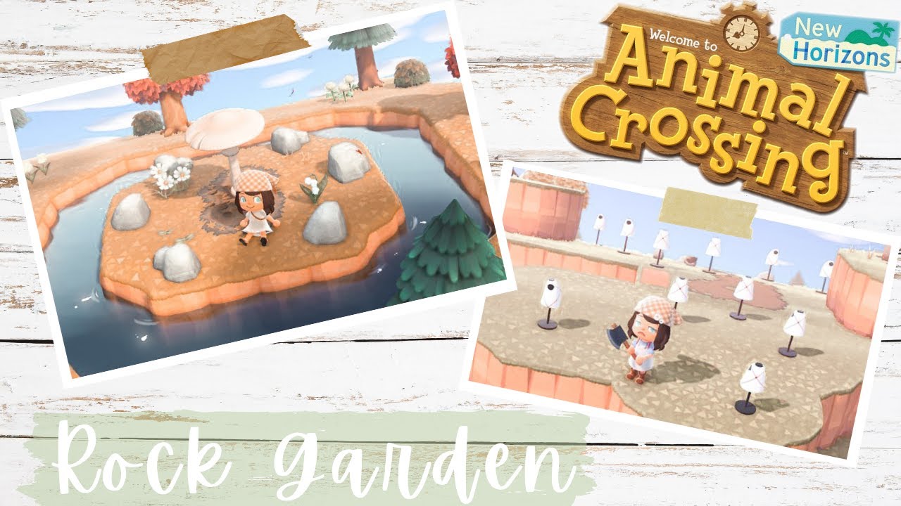 Учебное пособие по созданию каменистого сада | Animal Crossing New Horizons