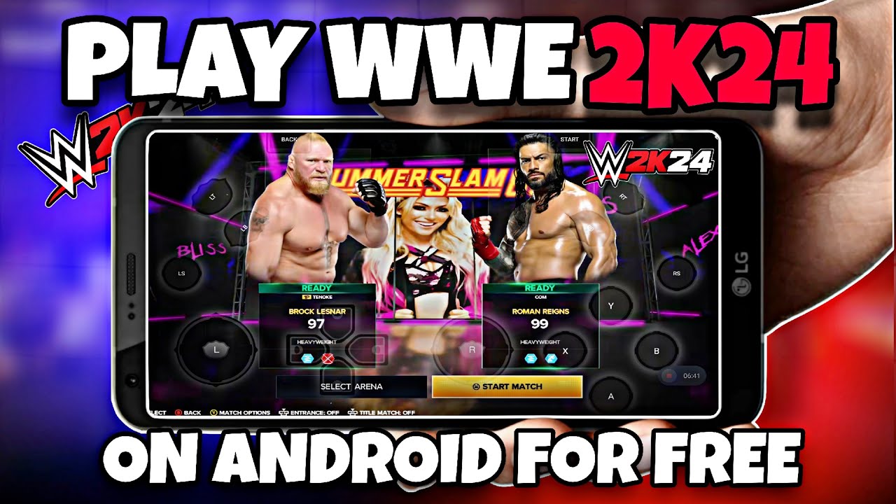 😱PLAY WWE 2K24 FOR FREE ON YOUR ANDROID PHONE🤯