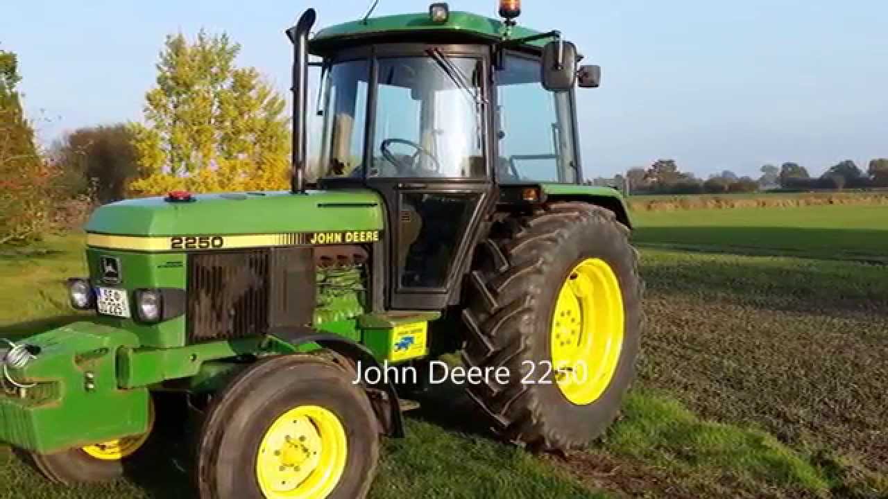 John Deere 2250 geht in Winterschlaf