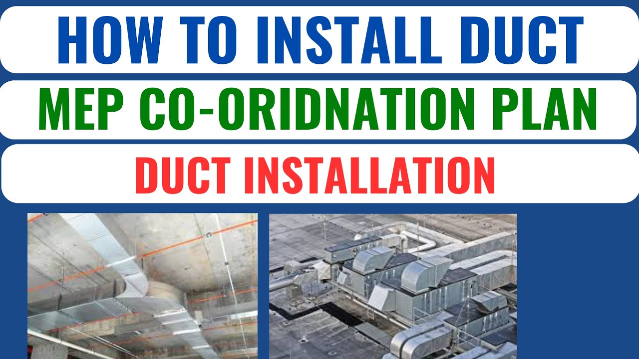 How to install duct on site I MEP Co-ordination in corridors in Hindi I #mep #hvactutorial