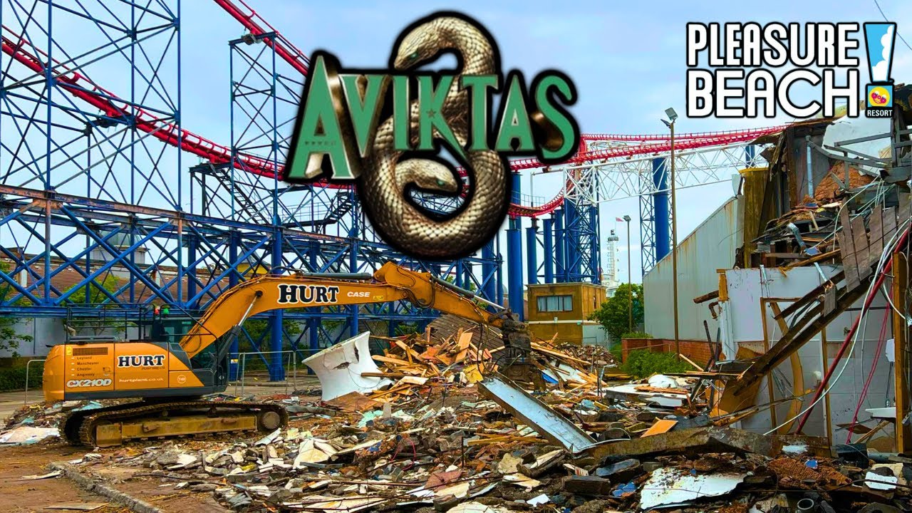 Строительство Aviktas НАЧИНАЕТСЯ! - Blackpool Pleasure Beach НОВЫЙ АТТРАКЦИОН 2026 ГОДА!