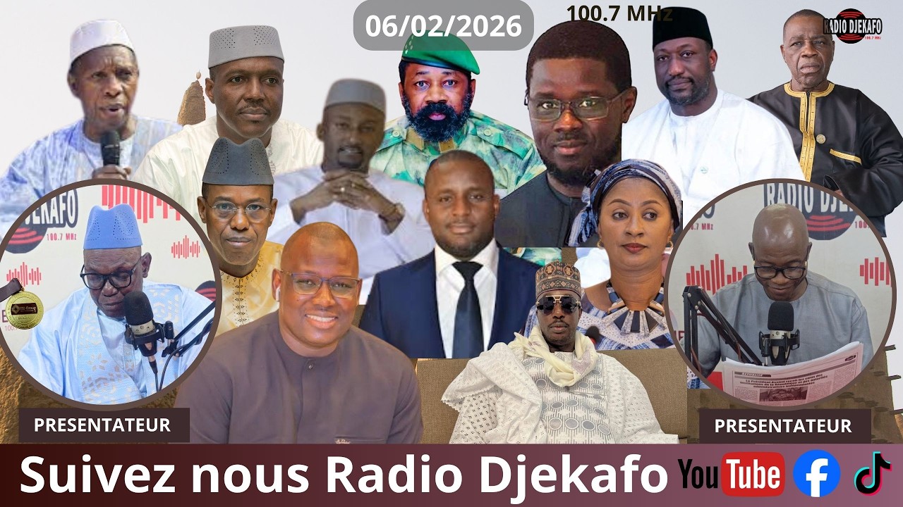 RADIO DJEKAFO 06 FEVRIER DABA TOUNKARA ET BOUBACAR TRAORÉ