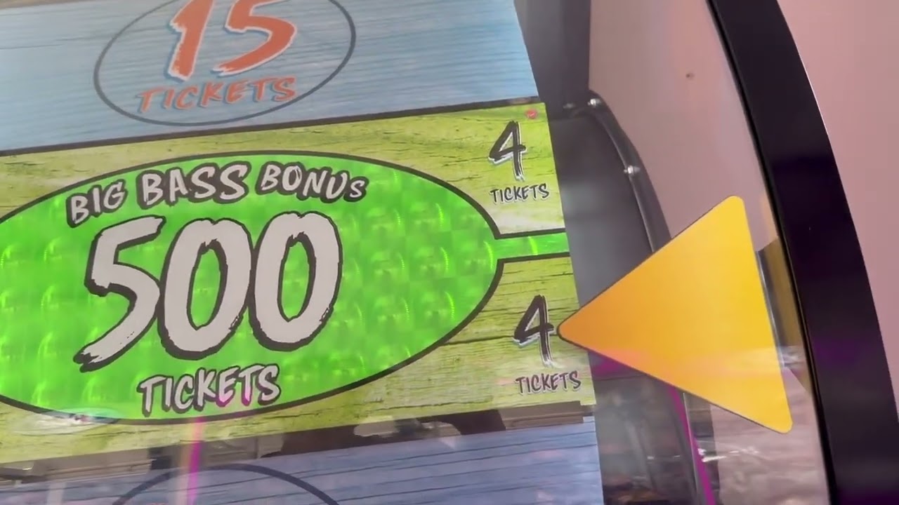 Big Bass Wheel Arcade Redemption Machine