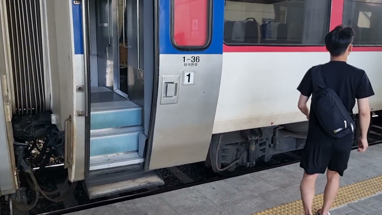 익산행 서대전역 무궁화호 도착,출발