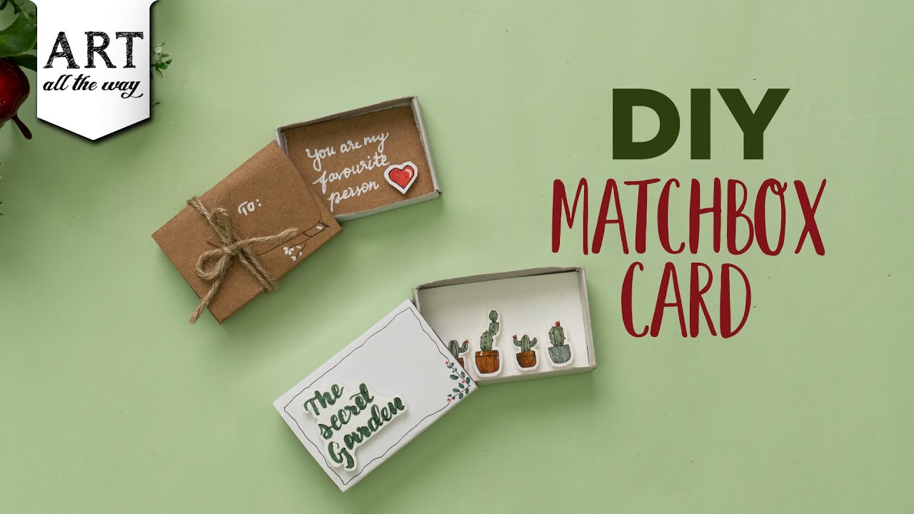 Match Box Gift Card | Gift Card Ideas | Birthday Craft | Holliday DIY