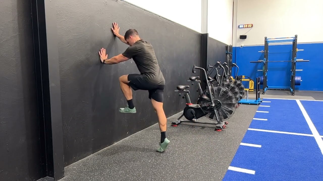 Running Drill - Wall Hip Lock Front
