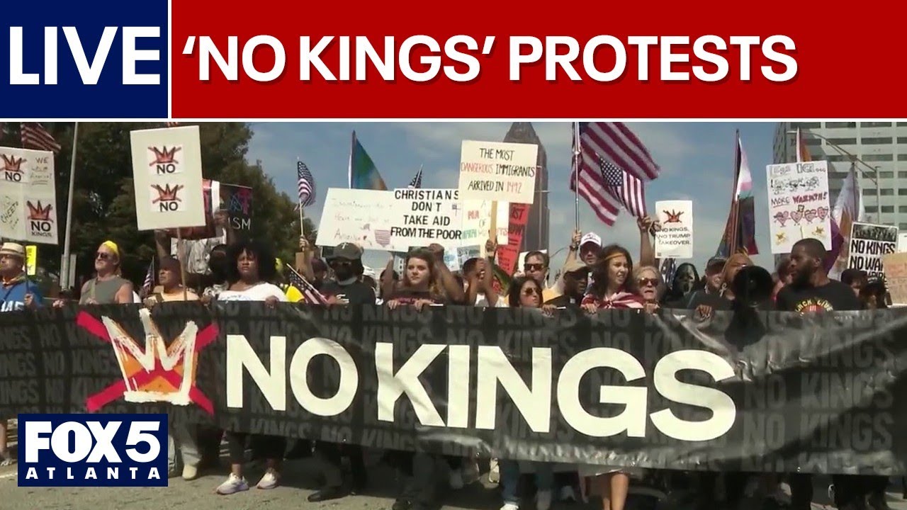 LIVE | Millions expected across today's 'No Kings' protests