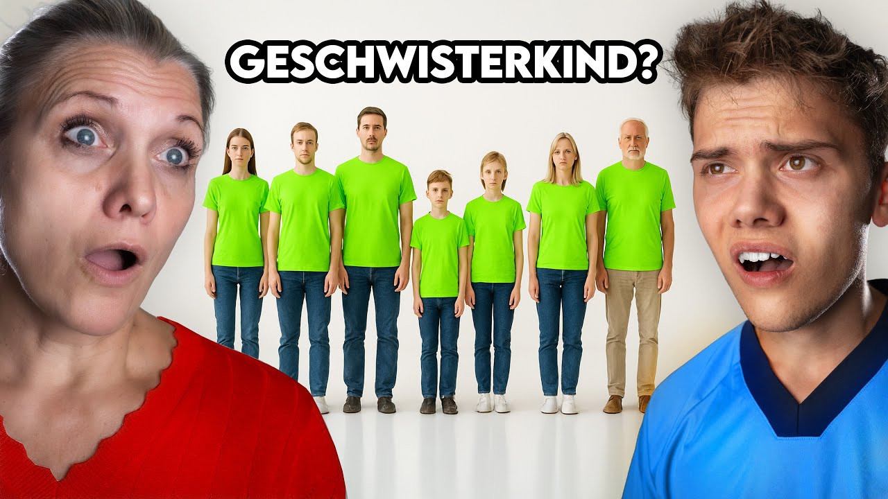 Erkenne das Geschwisterkind! Mutters vs. Sohn