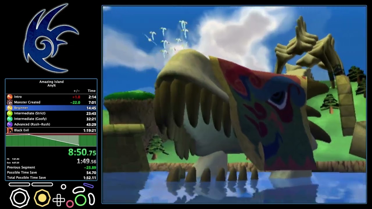 Amazing Island Any% - 1:18:28 RTA - Current World Record