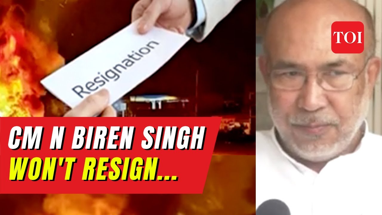 MANIPUR BREAKING on CM's Resignation: N Biren Singh says he won't resign because, 'My job is...'