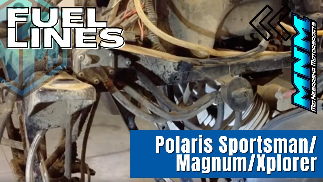 Polaris Sportsman/Magnum/Xplorer — прокладка топливных шлангов, установка бензонасоса