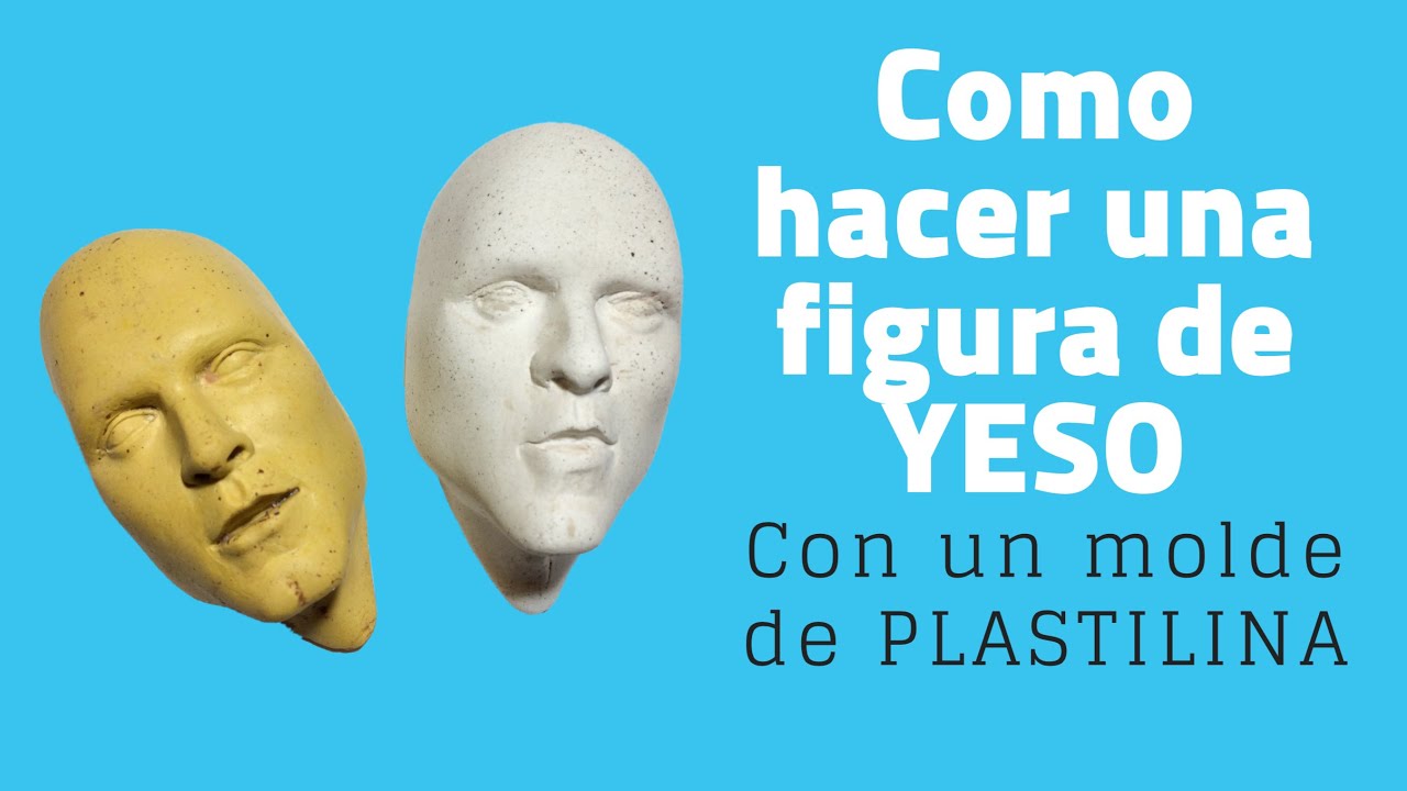 Como hacer un FIGURA DE YESO con un molde de PLASTILINA - Curso moldeado #2