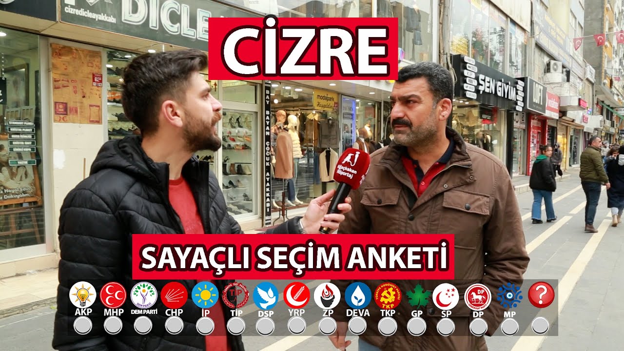 CİZRE SAYAÇLI SEÇİM ANKETİ 2024: Cizre'de Tarihi Fark