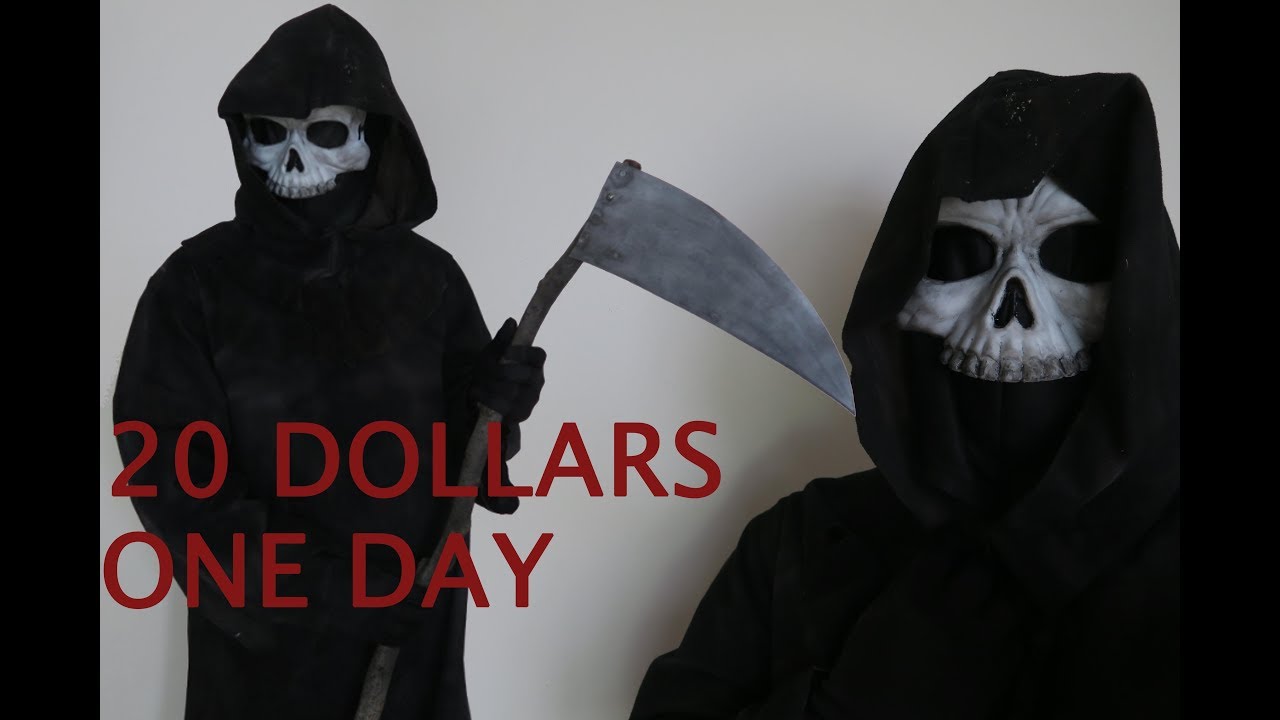 Cheap & Fast GRIM REAPER Costume for Halloween.