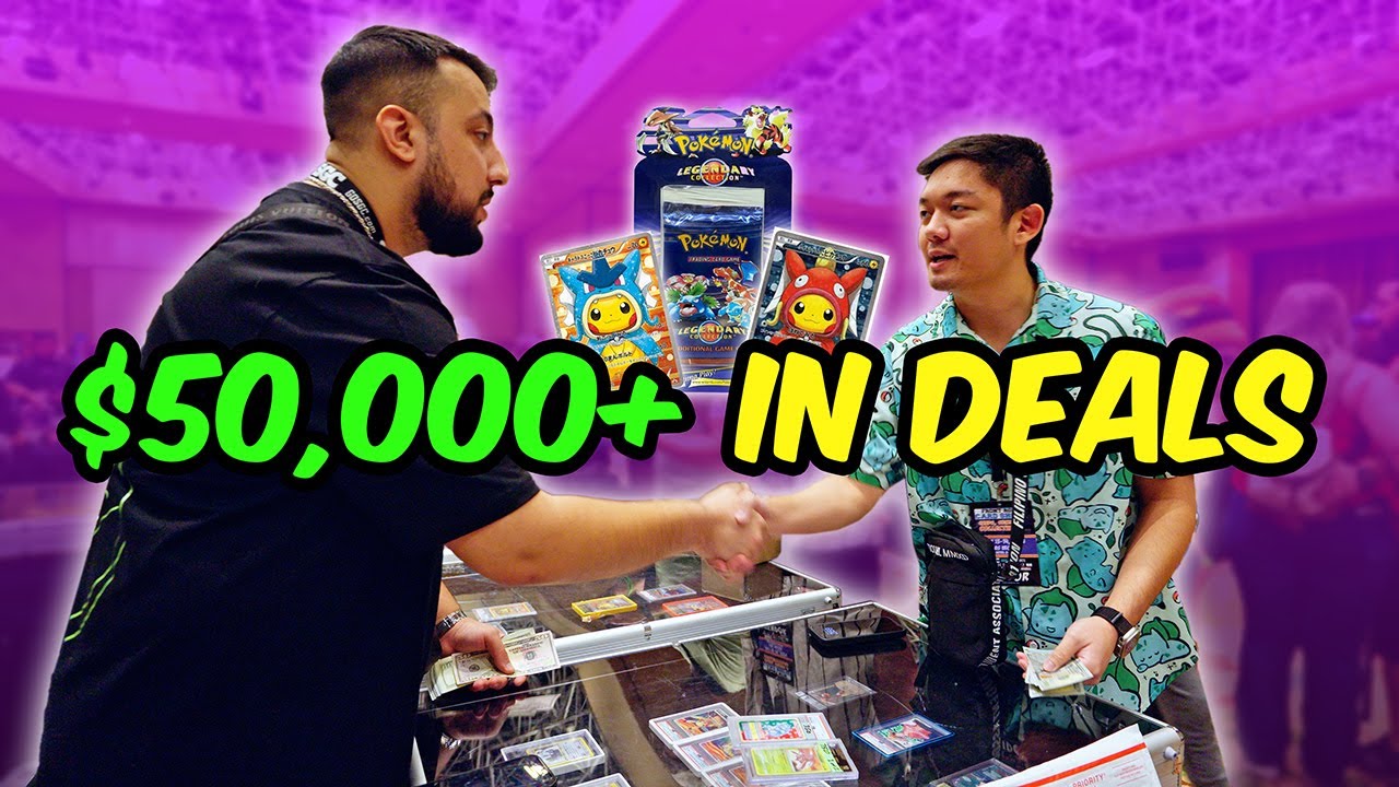 I Spent HOW MUCH?! 😭 NON-STOP BUYING at the Front Row Card Show | VENDOR POV