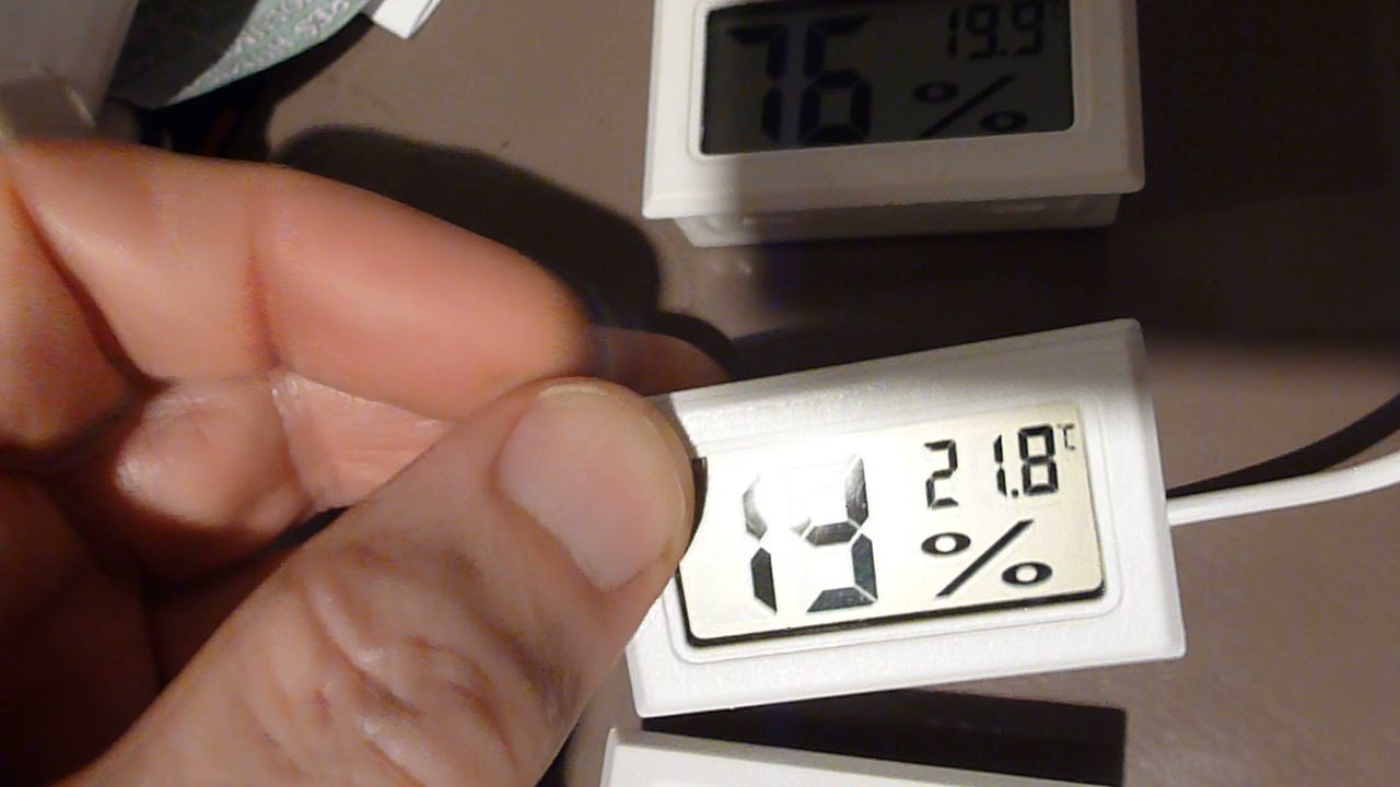 mini LCD thermomètre hygromètre à fil